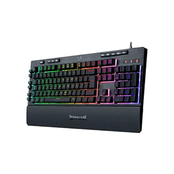 Teclado Gamer Redragon Shiva, c/Cabo 1,80m, RGB, USB2.0, ABNT2, Preto - K512RGB