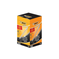 BIC, Caneta Esferográfica Escrita Fina, Cristal Fina, Preta, 50 Unidades