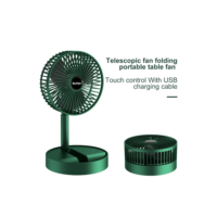 Ventilador Portátil Dobrável 180 Ajustável Doméstico Retrátil Mudo Kipas USB Recarregável Telescópico De Baixo Ruído Min
