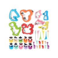 34pcs Comida Infantil Molde De Corte De Pão Frutas Dobrado