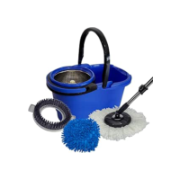 Perfect Pro, Mop Giratório, Perfect, Mop com Angulação, Centrífuga 360 com Cesto em Inox, Refil Multiuso, Azul