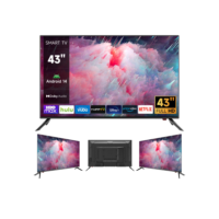 Smart TV 43 polegadas 43WDSDJM equipado com tela LED Full HD-preta