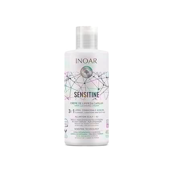 Sensitine Creme De Limpeza Capilar 3 em 1 400ml, Inoar