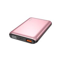 Geonav Power Bank, Carregador Portátil Universal 10.000mAh, USB-A (até 18W) + USB-C (até 20W), Compacto, Carregamento Rápido, Pass Through, Led Indicador de Bateria, PB10K20WRG, Rosa