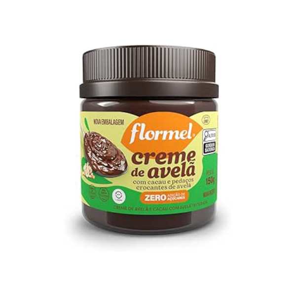 Creme de Avela Crocante FLORMEL Zero Açúcar - 150 Gramas