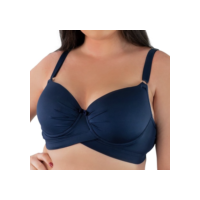 KIT 3 Sutia Plus Size Reforçado Terra e Mar Sutiã Sustentação Bojão Cruzado Alice