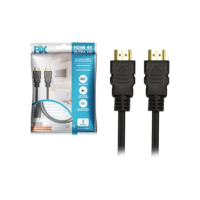PIX Cabo Hdmi 2.0 4K Hdr 19P 1M Pix Gold, Preto