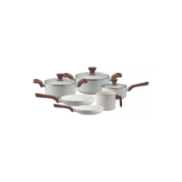 Conjunto Jogo 6 Panelas Pratic Cook Vanilla Marmol Indução Mimo