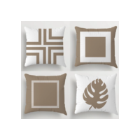 Kit Com 04 Capas De Almofadas Decorativas 45x45 Em Oxford