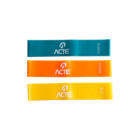 Kit Mini Band Leve Médio Forte Látex T71 Acte