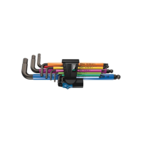 Wera 4013288188403 022210 Conjunto de chaves em L métricas multicoloridas com função de fixação, várias