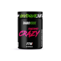 FTW Thermo Crazy Pote 60 Cáps Termogênico e Energia Cafeína e Taurina - Diabo Verde