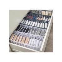 Kit Com 5 Colmeias Organizadoras De Gavetas Armários Transparentes Para Calcinhas e Cuecas Promoção