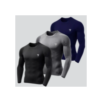 Kit 3 Camisetas Térmicas Masculina Segunda Pele Camisa Uv50-