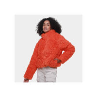 Jaqueta Colcci Peluciada Feminina - Laranja