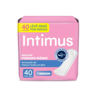Intimus - Protetor Diário sem Perfume, 40 unidades - Leve 40 Pague 30