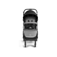 Carrinho de Bebe Compacto 0-15 Kg Oppa Preto e Cinza Litet - BB465