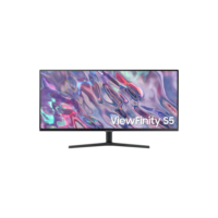 Monitor Samsung Viewfinity S5, 34p, Wqhd, Ultrawide, 100Hz, 5Ms, HDR10, HDMI, DP, Freesync, Game Mode, Preto