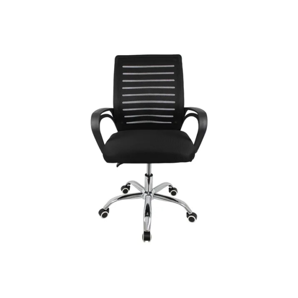 Cadeira Secretária Giratória De Escritório Ergonômica Mesh Cor Preto