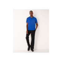 calça esportiva ace básica com vivo contrastante azul médio
