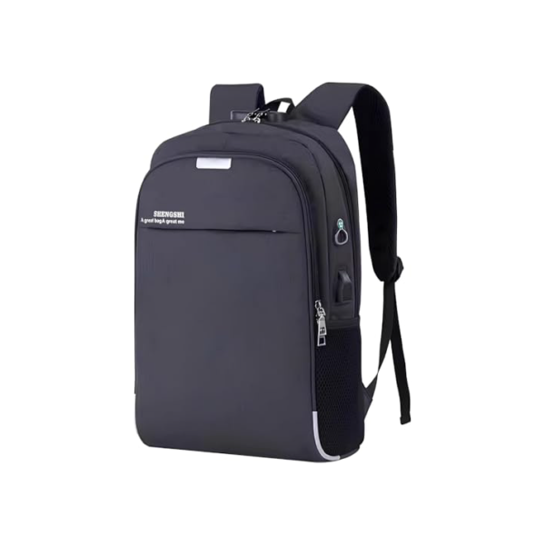 Mochila para Notebook Executiva Unissex Preta Com Entrada USB e Passa fio para fone Ideal para Faculdade Trabalho e Viagem Antifurto Resistente Confortável