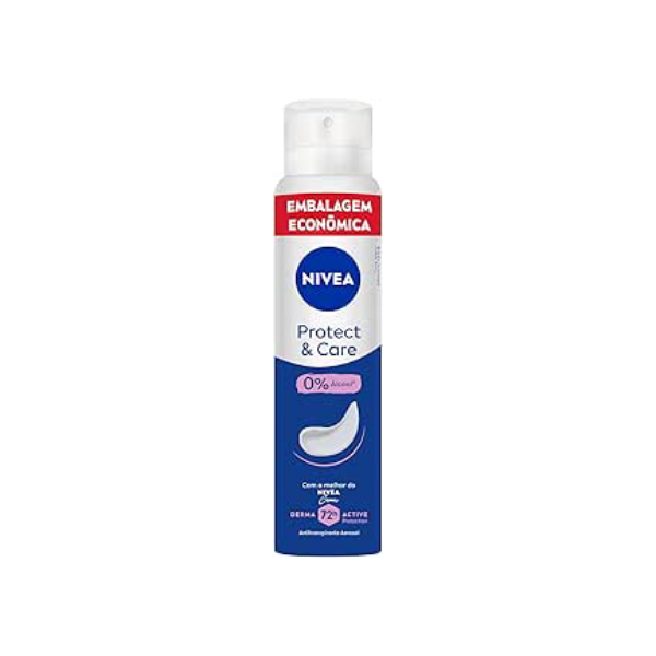 NIVEA Desodorante Aerossol Protect & Care 200ml - O equilíbrio perfeito entre proteção e cuidado para as suas axilas