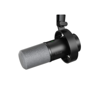 FIFINE Microfone dinâmico, microfone para PC de gravação de podcast XLR/USB para streaming vocal, mic de metal de estúdio com mudo, conector de fone ouvido, controle de volume de monitoramento- K688