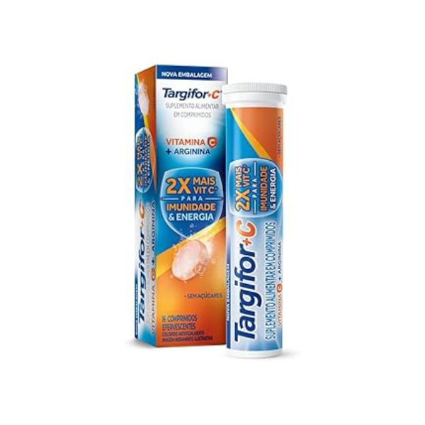 Targifor C Vitamina C e Arginina 16 comprimidos efervescentes