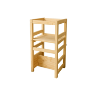 Torre 4 em 1 Montessoriana de Madeira Pinus – Estímulo, Segurança e Diversão no Mesmo Produto!