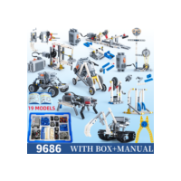 Stem 9686 peças técnicas multi tecnologia programação estudantes educacionais aprender diy blocos de construção tijolo potência brinquedo do miúdo presente