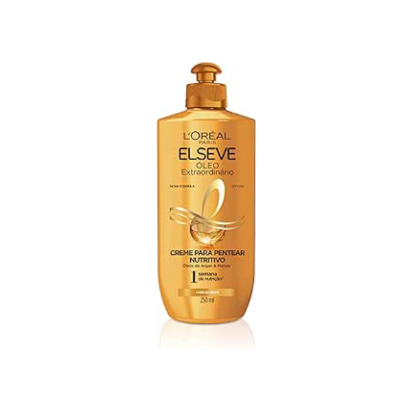 L'Oréal Paris Elseve Creme Para Pentear Nutrição Intensa Óleo Extraordinário, Nutrição e Maciez, 250 ml