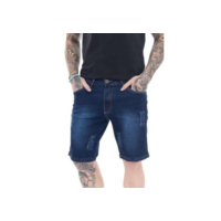 Bermuda Jeans Masculina Mega Premium Blue Premium - Azul