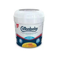 Cotton Baby Cotton Haste Flexivel Pote 150Un