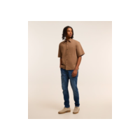 Calça Skinny em Jeans com Bolsos Azul Escuro