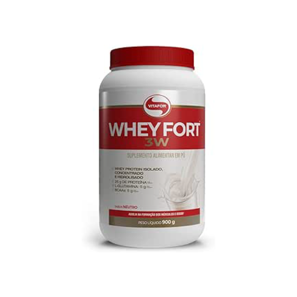 Vitafor - Whey Fort 3W - 900g - Neutro