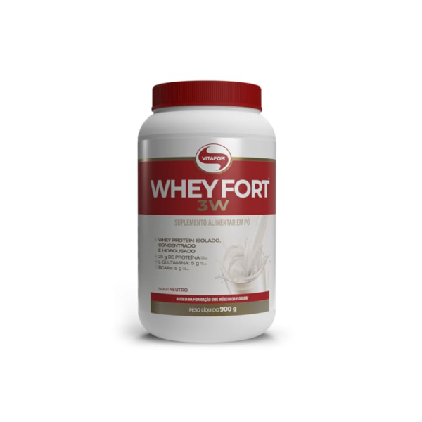 Vitafor - Whey Fort 3W - 900g - Neutro