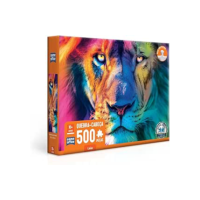 Leão - Quebra-cabeça 500 peças, Game Office, Toyster brinquedos