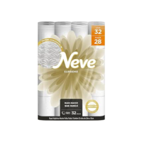 Neve Papel Higiênico Supreme Folha Tripla, 20m, Leve 32 Pague 28 Rolos