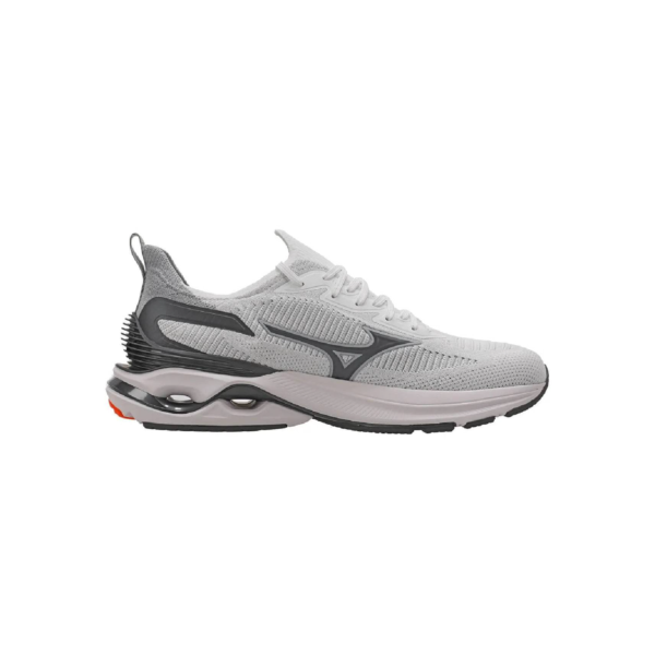 Tenis Mizuno Wave Mirai 7 - Masculino - Branco-Cinza Cinza