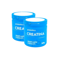 Kit com 2 Creatinas Pura Monohidratada Pote 300g - Probiótica