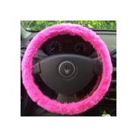 Capa De Volante Tuning De Pelúcia Rosa Linda Excelente promoção (Rfe:m09-R)
