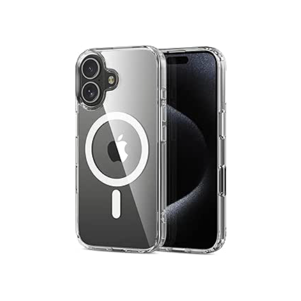 [Capa Mag-safe para iPhone 16] Capinha Slim Case Magnetica com [Proteção de Câmera] Compatível com Mag-Safe Transparente Clear Anti-Amarelamento, Resistente a Riscos e Anti Impacto