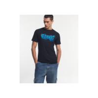 Camiseta Comfort em Meia Malha com Lettering Freak Preto