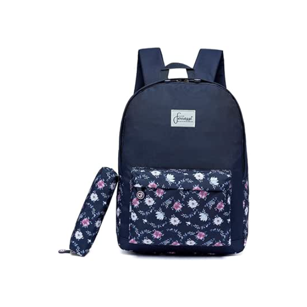 Mochila Estocar Estojo Feminina Ferrazzi Resistente Casual Floral