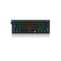 Redragon TECLADO MECANICO GAMER FIZZ RGB PRETO SWITCH MARROM