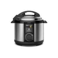 Panela de Pressão Elétrica Electrolux 5L Cor Inox Efficient por Rita Lobo PCE20 - 127V