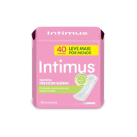 Intimus Days 202304 - Protetor Diário com Perfume, 40 unidades - Leve 40 Pague 30, Branco