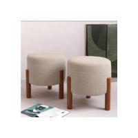 Kit 2 Puffs Apollo Decorativo Sala Escritorio Luxuoso - Cores