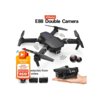 E88 Pro Drone HD Câmera Dupla Posicionamento WiFi FPV Altura Manter Profissional Quadricóptero RC