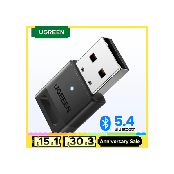 UGREEN USB Bluetooth para PC Bluetooth 5.4 para teclado/mouse/alto-falantes Bluetooth